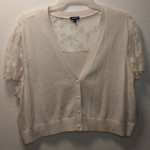 Torrid lace sleeve shrug